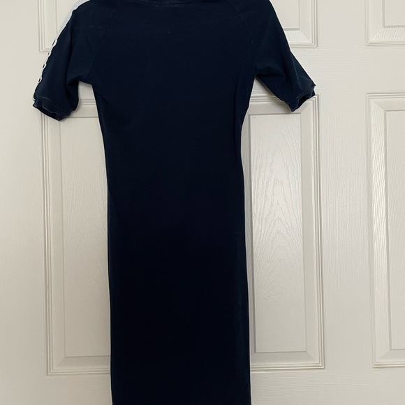 Navy blue Adidas original three striped dress size small - Picture 2 of 6